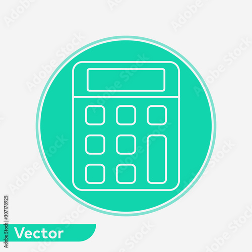 Calculator vector icon sign symbol