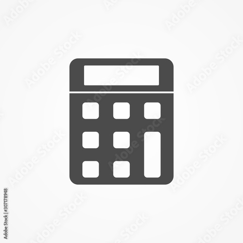 Calculator vector icon sign symbol