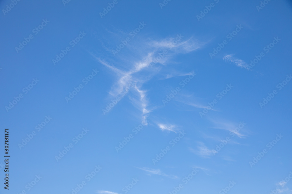 Beautiful blue sky tiny clouds background Beautiful blue sky tiny clouds background