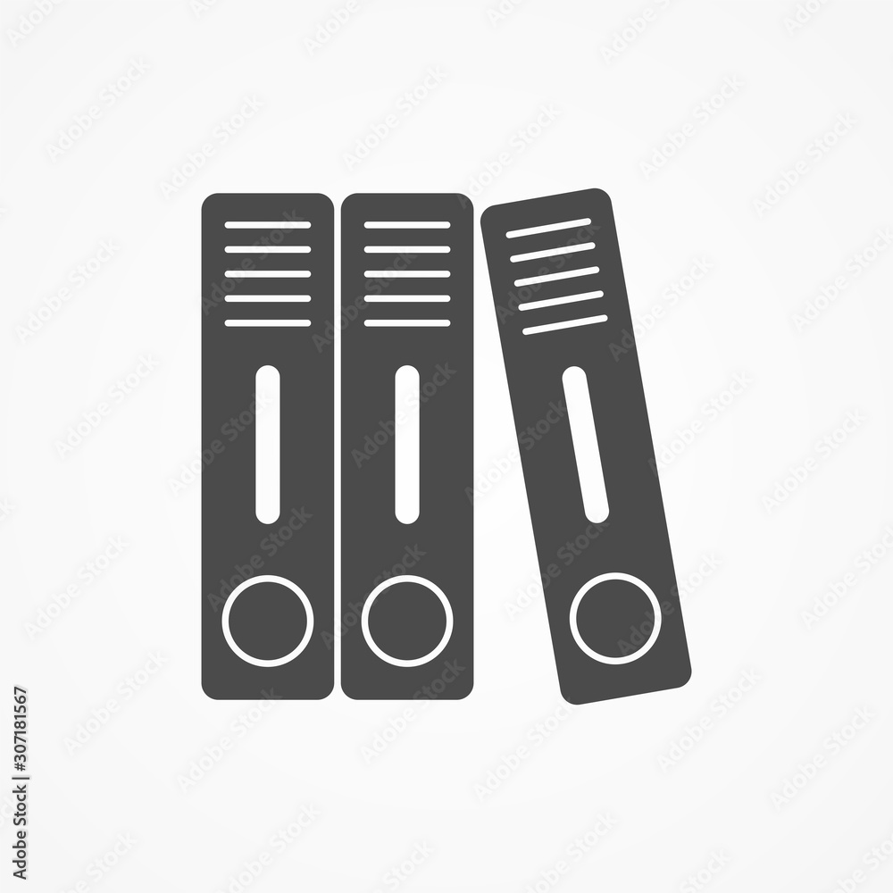 Binders vector icon sign symbol Binders vector icon sign symbol
