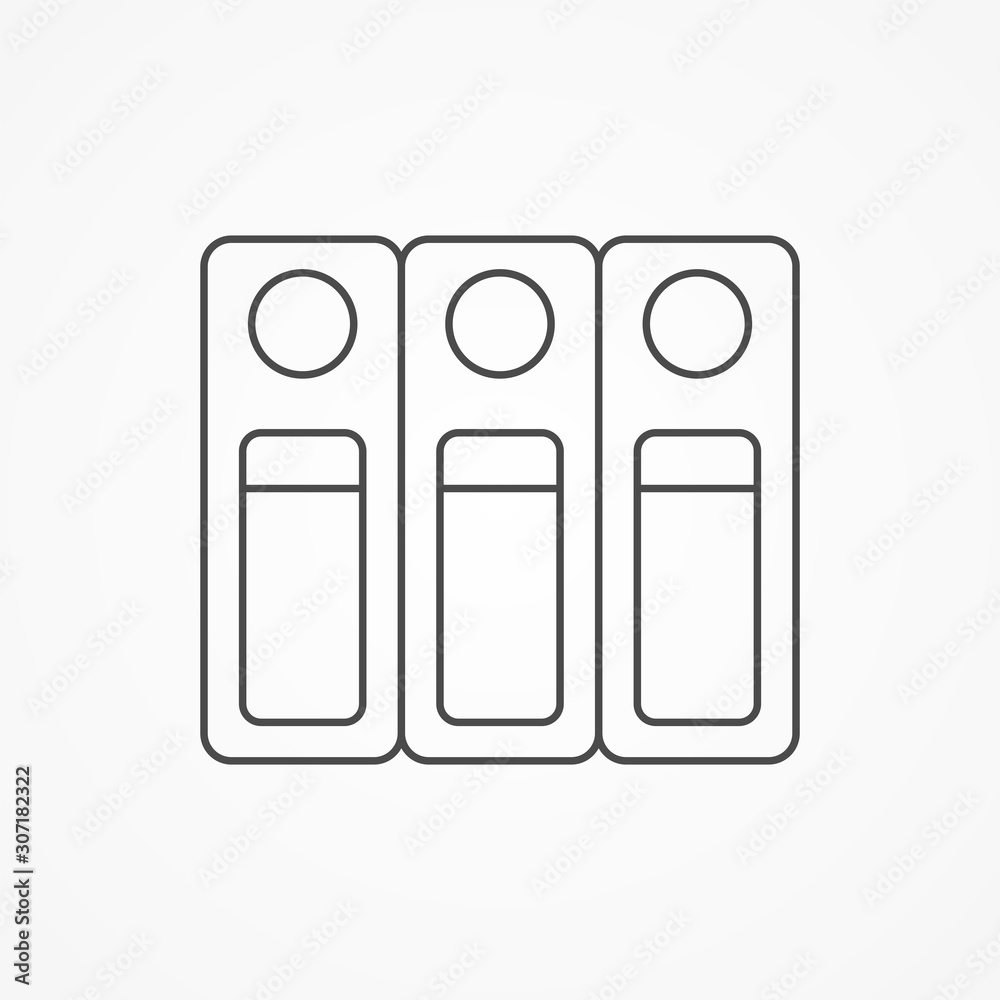 Binders vector icon sign symbol Binders vector icon sign symbol