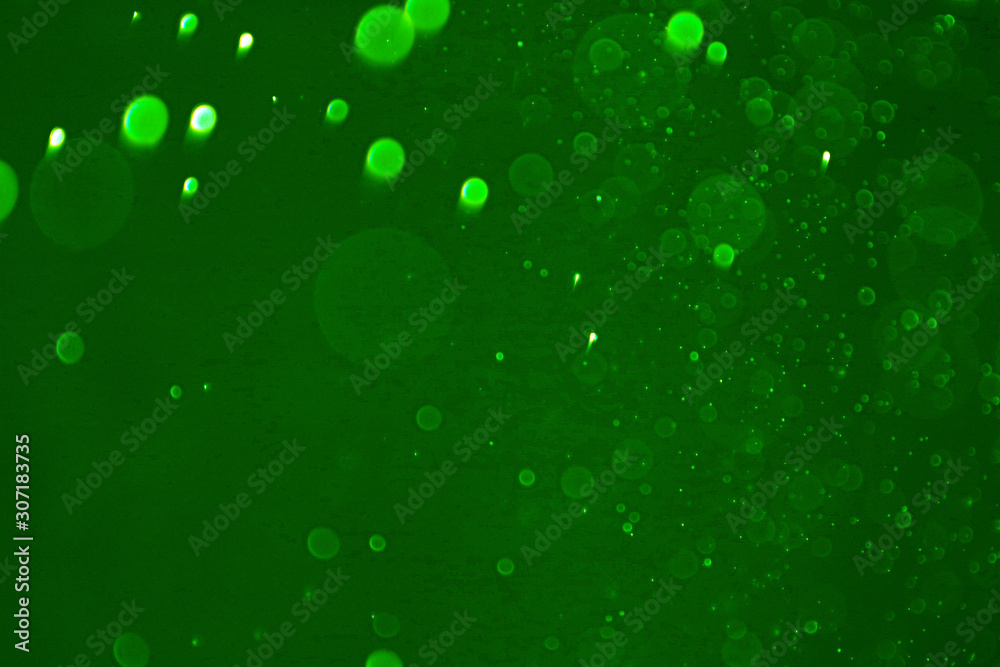 green background with particles