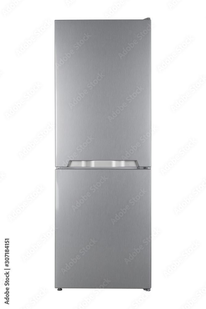 Refrigerator Isolated on White Background. Modern Kitchen and Domestic Major Appliances Refrigerator Isolated on White Background. Modern Kitchen and Domestic Major Appliances