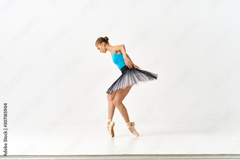 young dancer in rehearsal