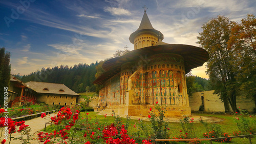 The Monastey Voronet, Moldova Region, Romania, Europe photo