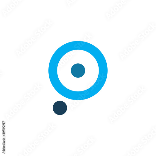 color circle dot logo design