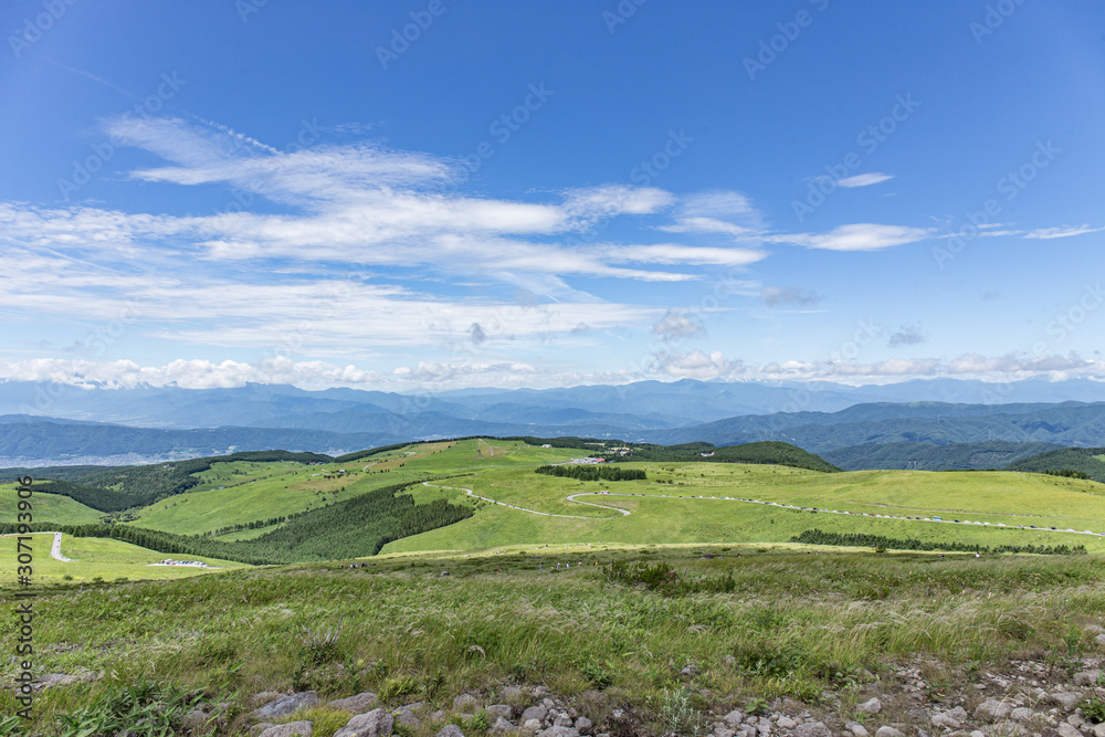 Naklejka premium 高原の風景