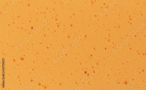 Closeup Car Wash Sponge Yellow texture