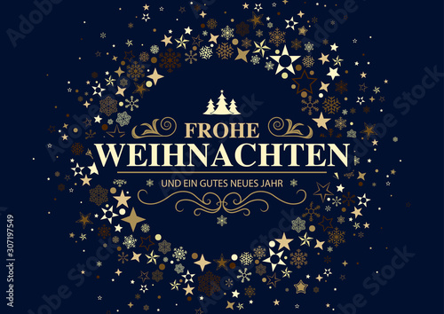 German Dark Christmas Greet...