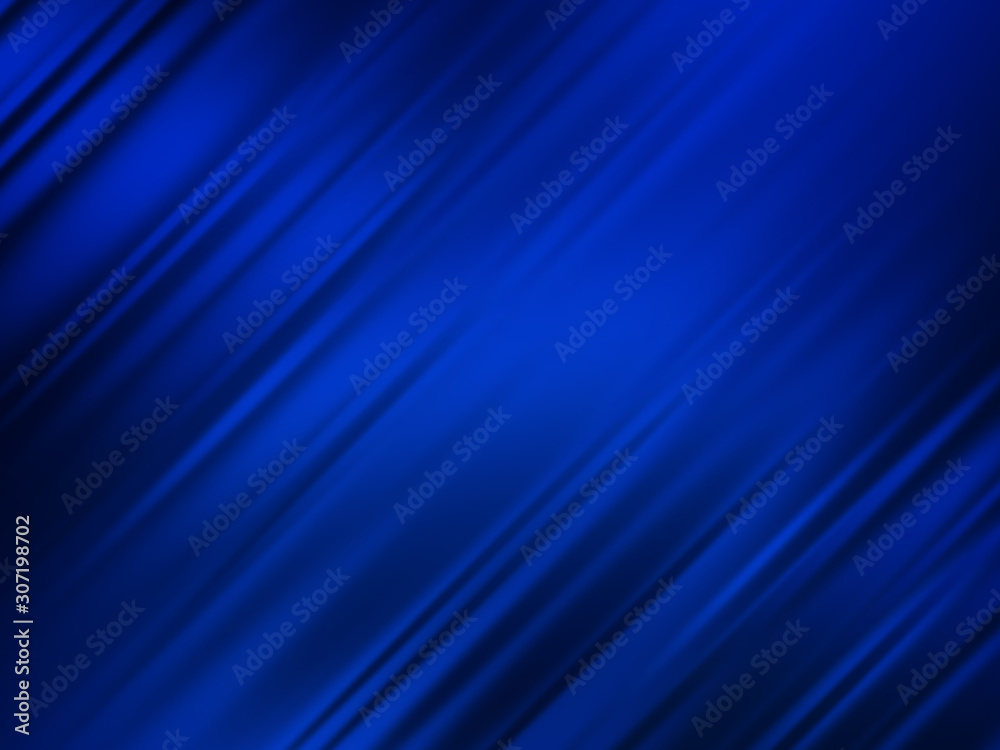 Abstract blue background with light diagonal lines. Speed motion design. Dynamic sport texture. Technology stream illustration