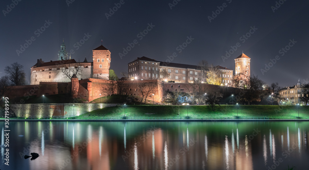 Fototapeta Wawel nocą
