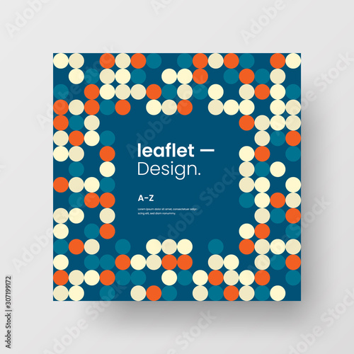 Amazing business advertisement vector mural art square banner mock up. Modern corporate abstract geometric illustration design layout background. Company identity quadrangle texture brochure template.