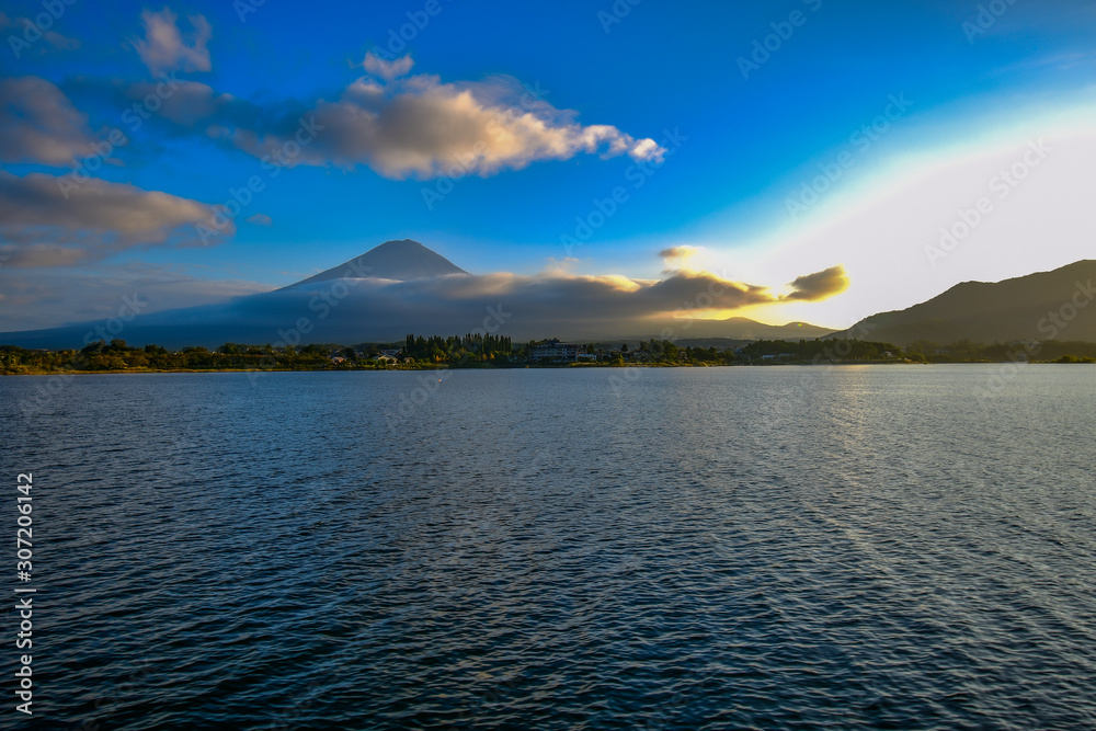 Mount Fuji's View from Kawafuchiko Lake