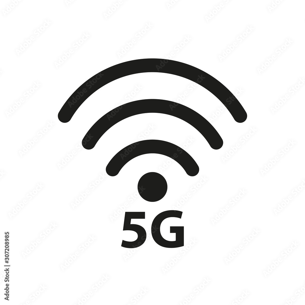 Vector technology icon network sign 5G. Illustration mobile internet. High Speed Internet. Vector technology 5g icon network sign isolated on a white background Vector technology icon network sign 5G. Illustration mobile internet. High Speed Internet. Vector technology 5g icon network sign isolated on a white background