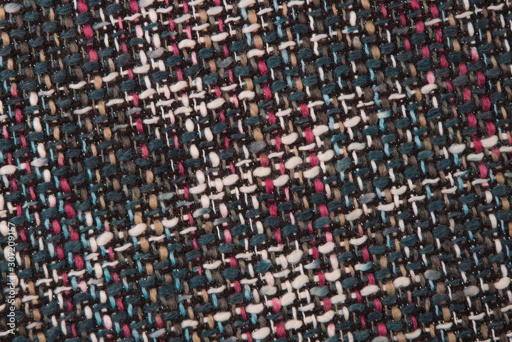 Coarse viscous beautiful fabric isolated Coarse viscous beautiful fabric isolated