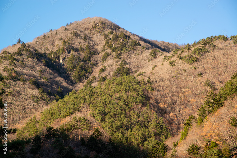 照らされる山 照らされる山