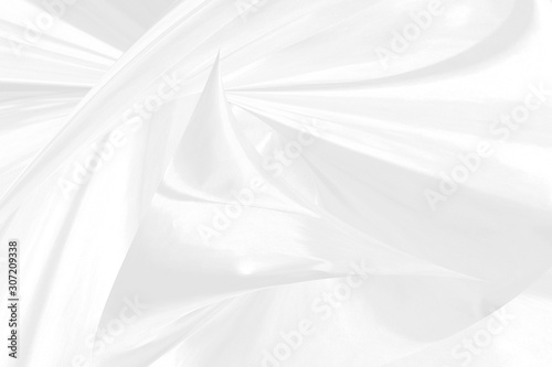 soft fabric abstract curve sharp shape decorative white background. Beauty point cone gray texture
