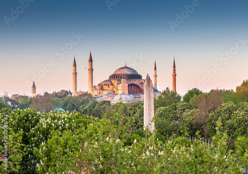 Turkey, Istanbul, view to Haghia Sophia