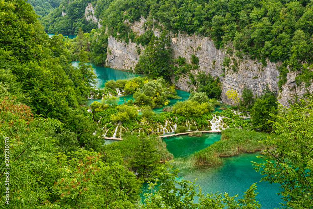 Fototapeta Plitvicer Seen Unesco Weltkulturerbe Karstgebiet..