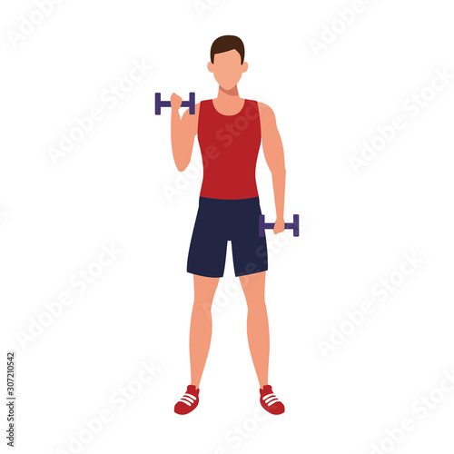 avatar man lifting dumbbells icon