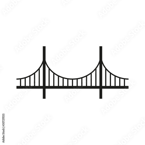 Bridge icon. Simple vector illustration