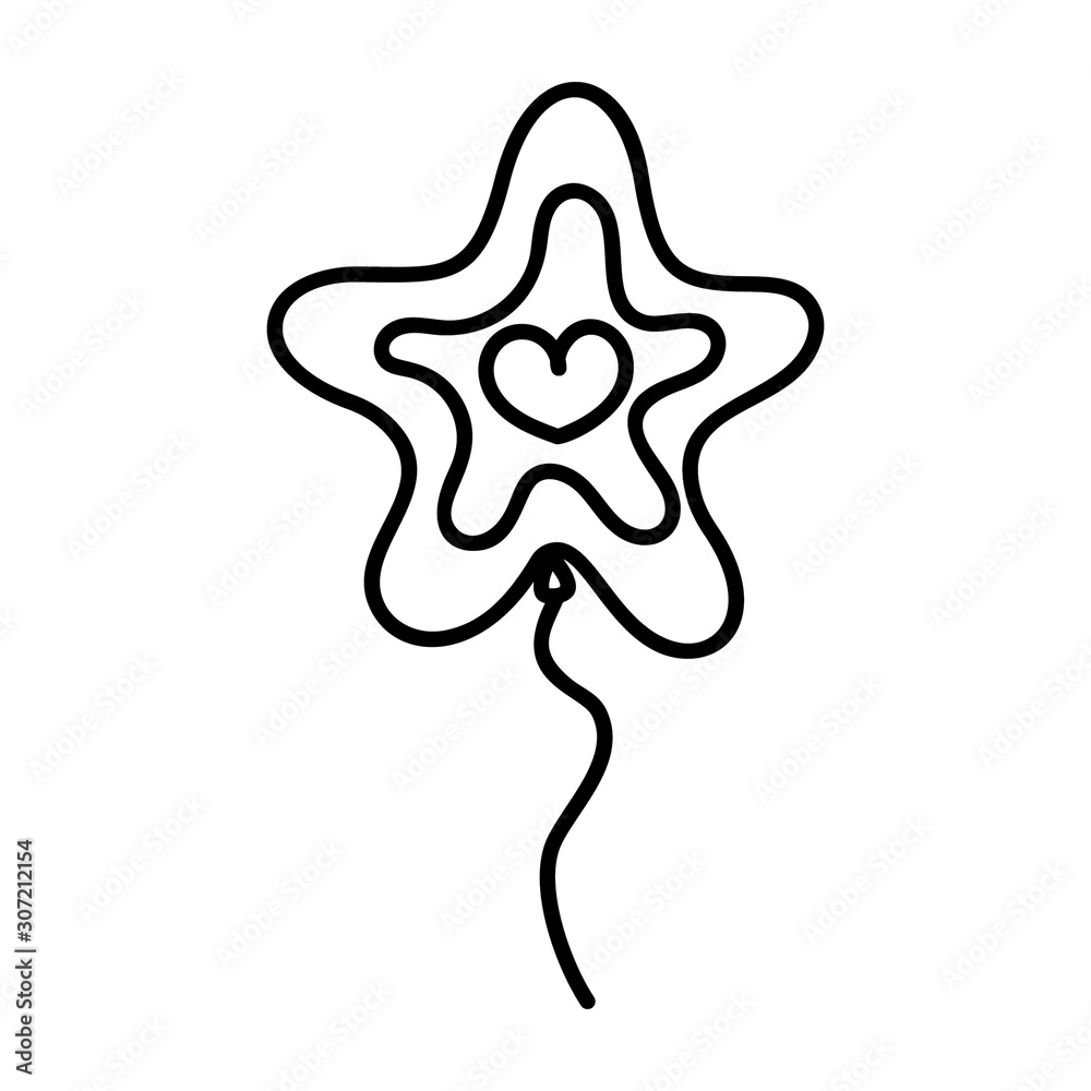 Fototapeta premium Star Decorative Balloon