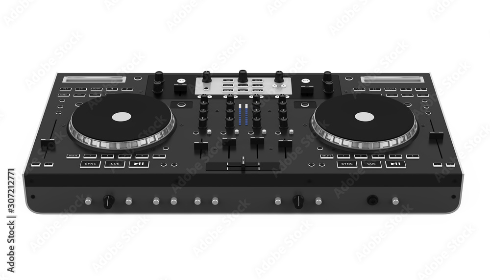 Fototapeta premium DJ Music Mixer Isolated
