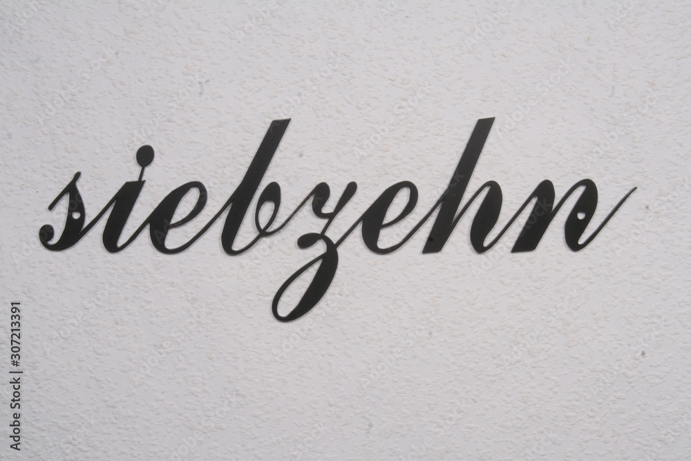 number of stainless steel in handwriting, german language, black, number of stainless steel in handwriting, german language, black,