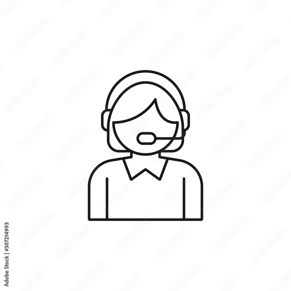 online support - minimal line web icon. simple vector illustration. concept for infographic, website or app. online support - minimal line web icon. simple vector illustration. concept for infographic, website or app.