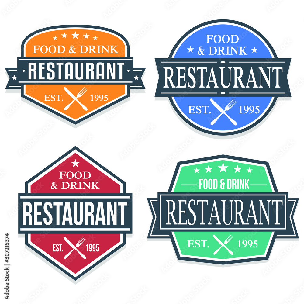 Restaurant Quality Seal Stamp Green Design Vector Art