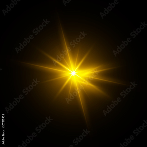 Glow yellow stars.