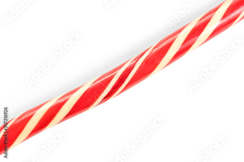 Red candy close up isolated with clipping path