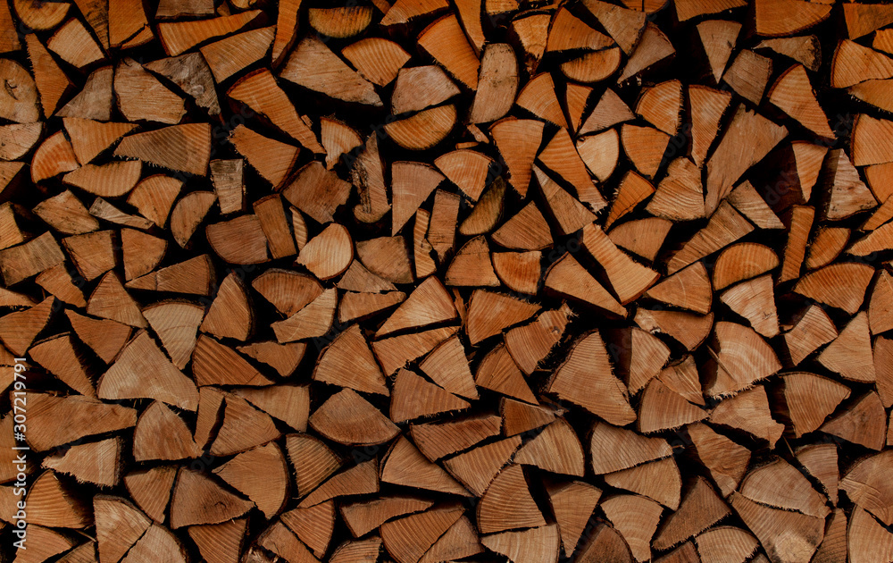 Pile of wood pieces, nice background photo with wood