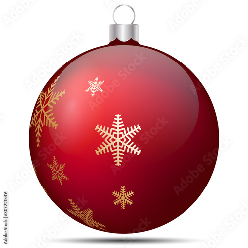 Vector drawing. Festive Christmas decoration. Christmas concept