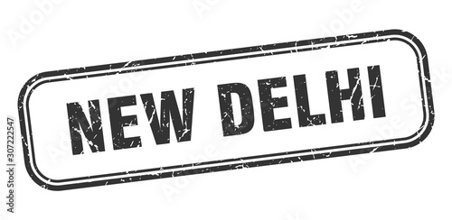 New Delhi stamp. New Delhi black grunge isolated sign