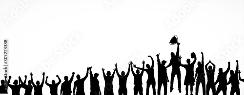 Advertising banner for competitions infight sports