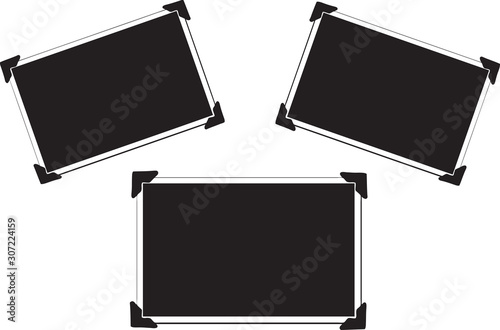 Blank Picture with photo corners