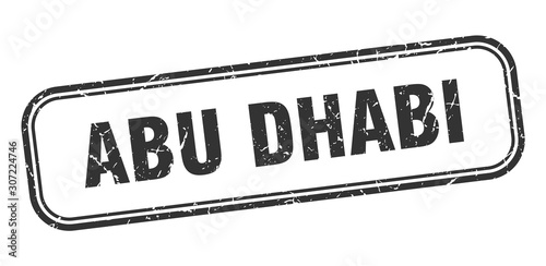 Abu Dhabi stamp. Abu Dhabi black grunge isolated sign