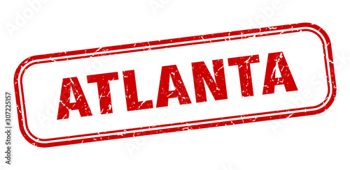 Atlanta stamp. Atlanta red grunge isolated sign