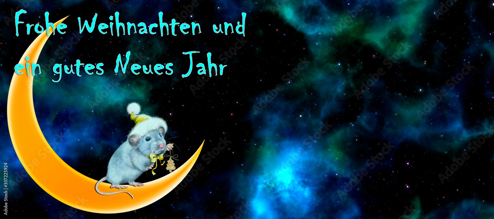 Fototapeta premium Neujahrshintergrund fur das Design. Merry Christmas and New Year background.