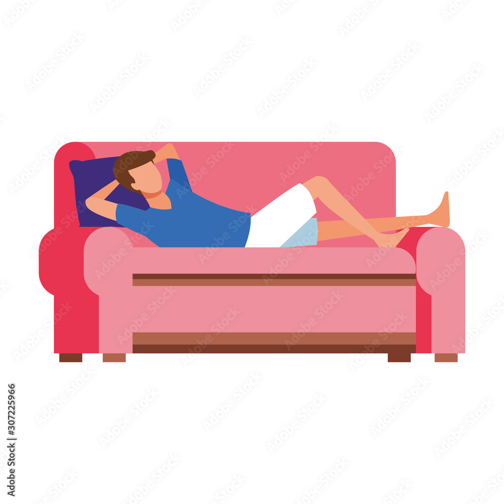 avatar lying man on couch icon avatar lying man on couch icon
