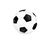 Football. Ball for soccer. 3d ball vector isolated on white background