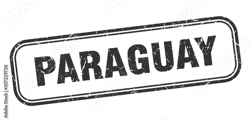 Paraguay stamp. Paraguay black grunge isolated sign