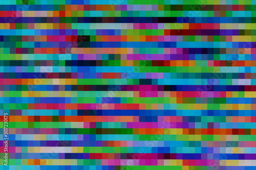 Obraz na płótnie Pixel pattern of a digital glitch / Abstract background, pattern of a digital glitch. w salonie