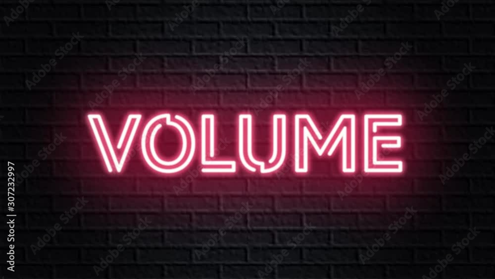 red neon video animation volume red neon video animation volume