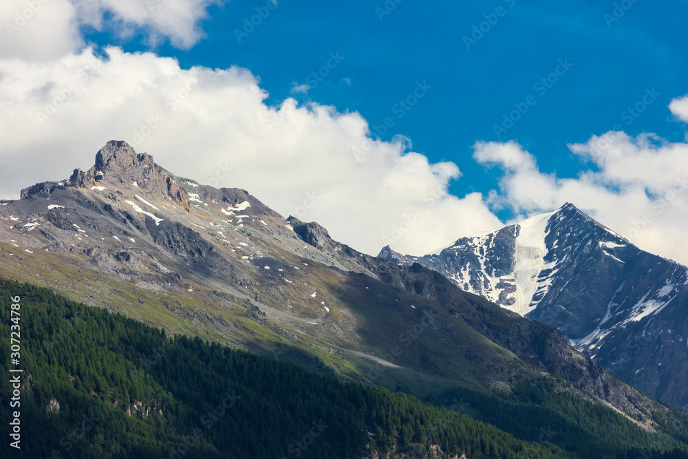 Berg und Gletscher vom schweizer Wallis