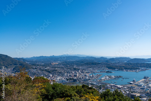 [長崎県]佐世保市全景（弓張展望台）