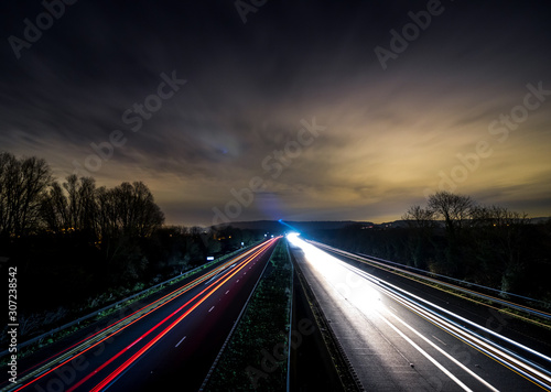 Road at night