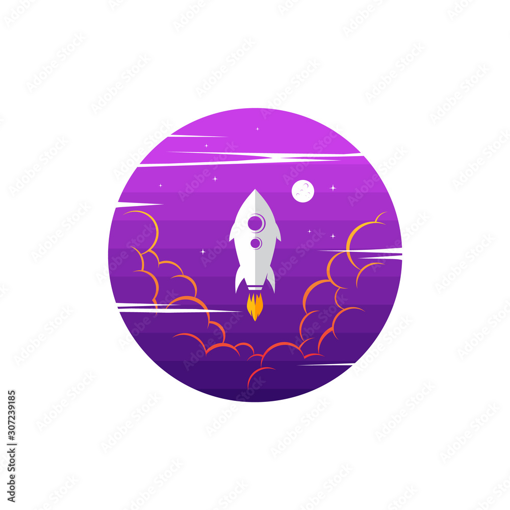 space exploration shuttle ship logo icon sign vector space exploration shuttle ship logo icon sign vector