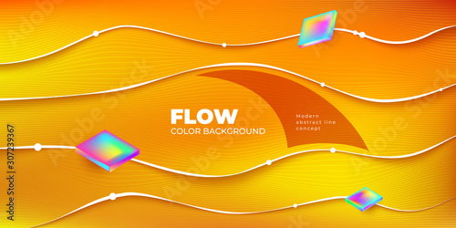 Liquid Line color background design. Fluid Line gradient shapes composition. Futuristic design posters. Eps10 vector.